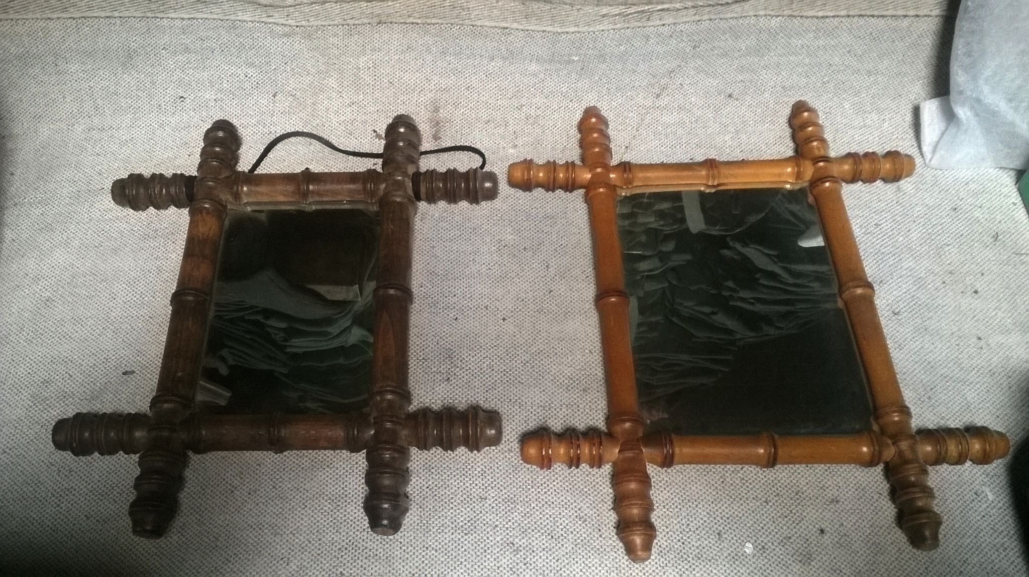 Paire de miroirs vintage