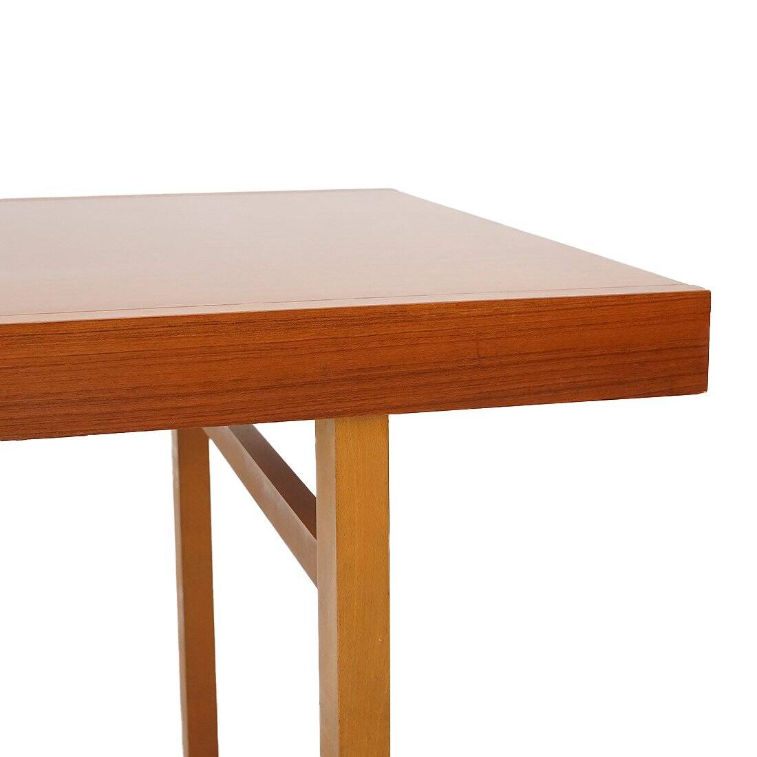 Rectangular dining table with extendable top, 1960s.