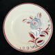 6 flat plates k and g luneville floral décor art deco model rosie