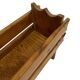 Vintage brutalist planter plant box sixties design wood