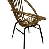Rattan chair by Dirk van Sliedregt Rohe Noordwolde 1960 in the Netherlands