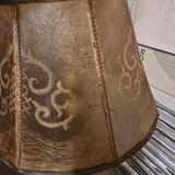 Antique lampshade in leather