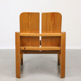 Vintage scandinavian pine lounge chair