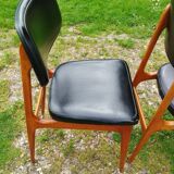 Series of 6 old Scandinavian design chairs