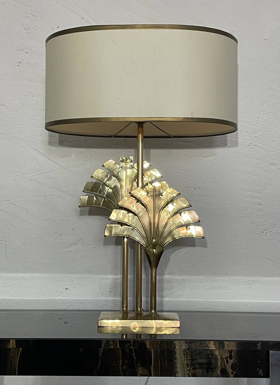 70s palm lamp