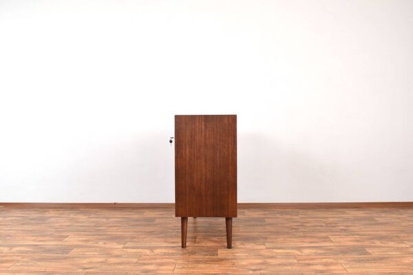 Buffet à portes tambour en teck danois des années 1960.