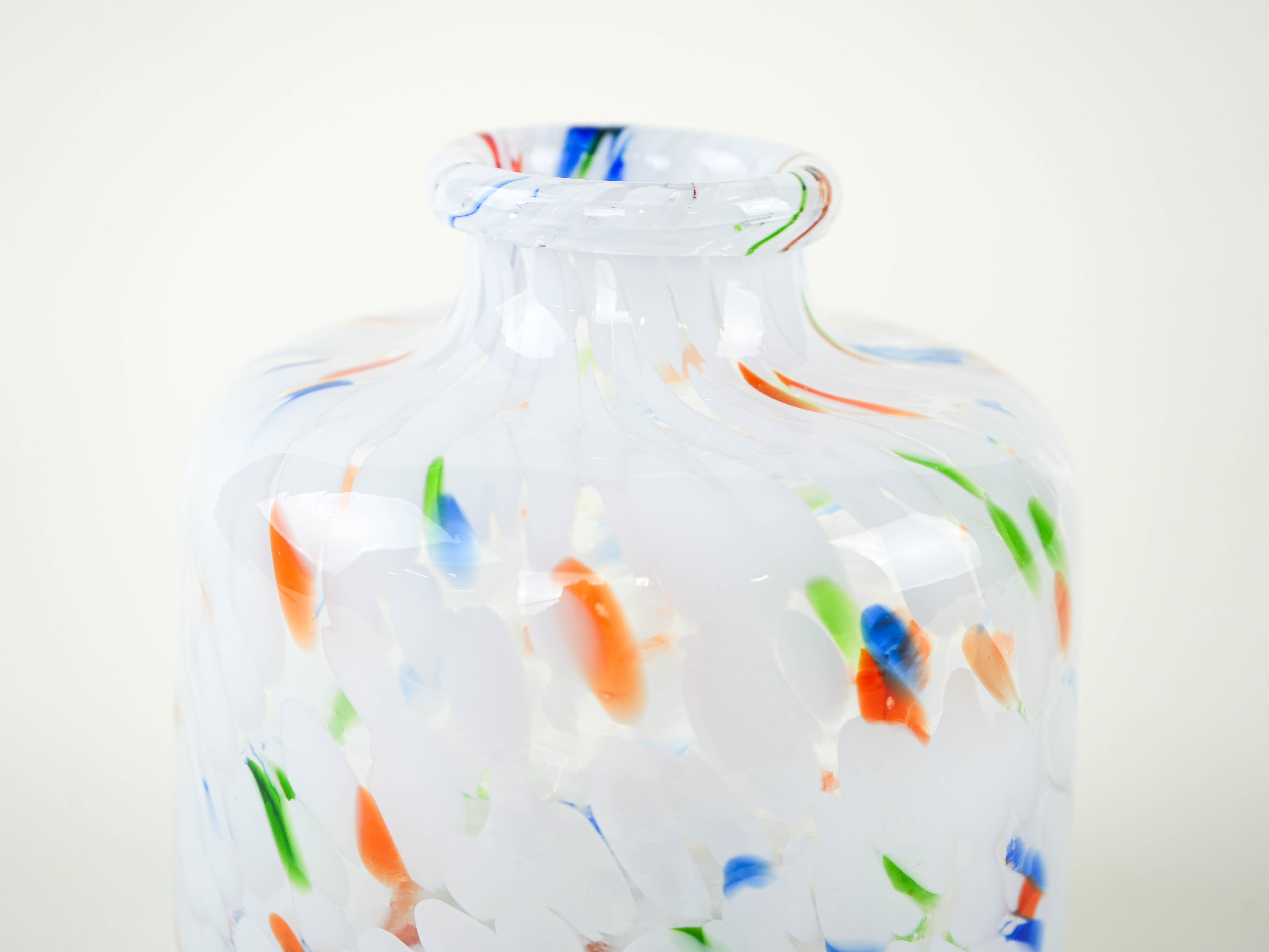 Mosaic glass vase, Danish design, 1970s, made in Denmark