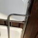 Vintage serving trolley, white folding table, 70s design, vintage.