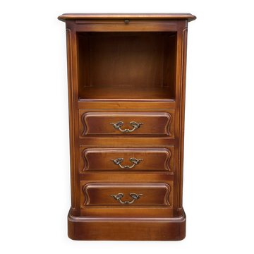 Bedside table, chest of drawers, occasional furniture, wood, vintage, 1960s.