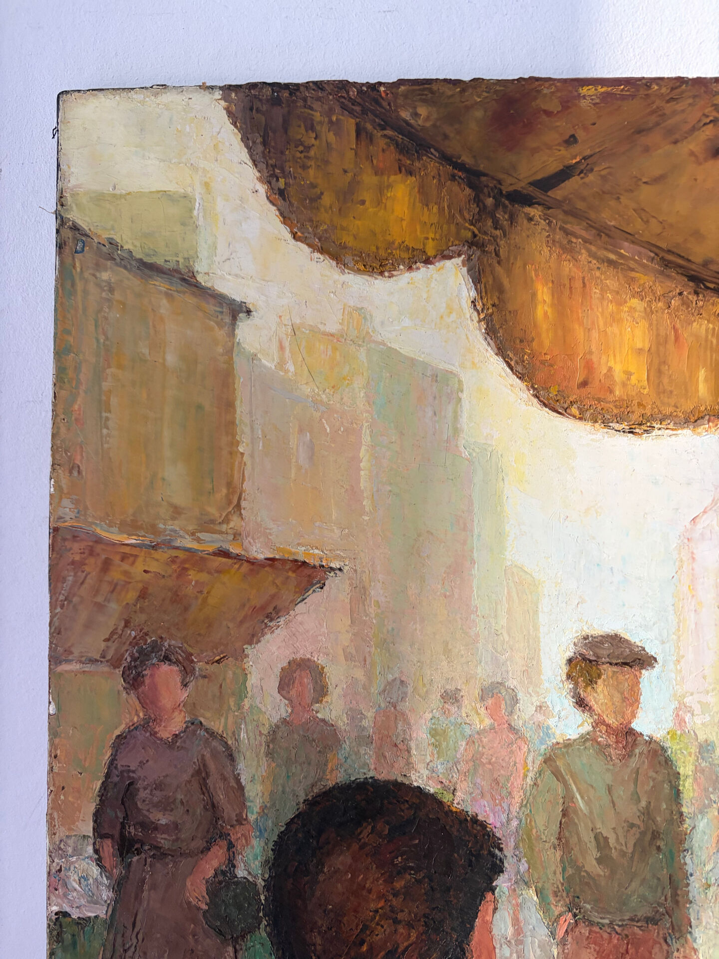 The Little Merchant, florist, oil on canvas