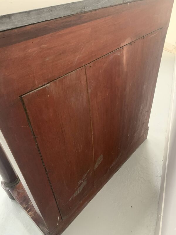 Console de style Empire à fond de miroir, XIXème siècle