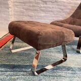 Fauteuil et pouf Earth de Percival Lafer, Brésil, années 1970