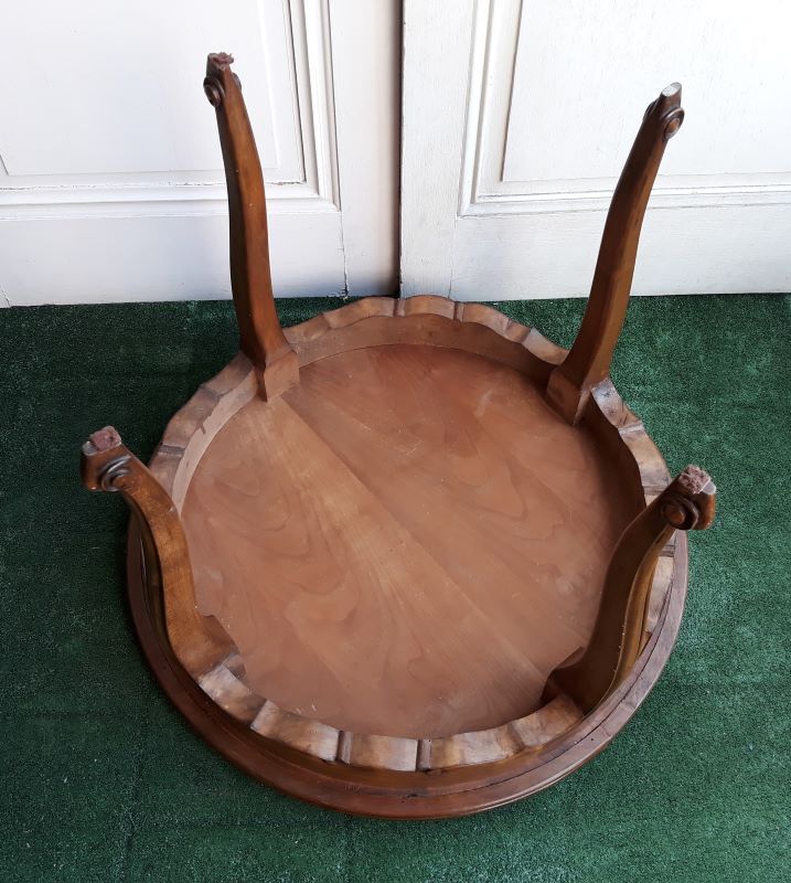 Louis XV-style solid cherry coffee table early 20th century