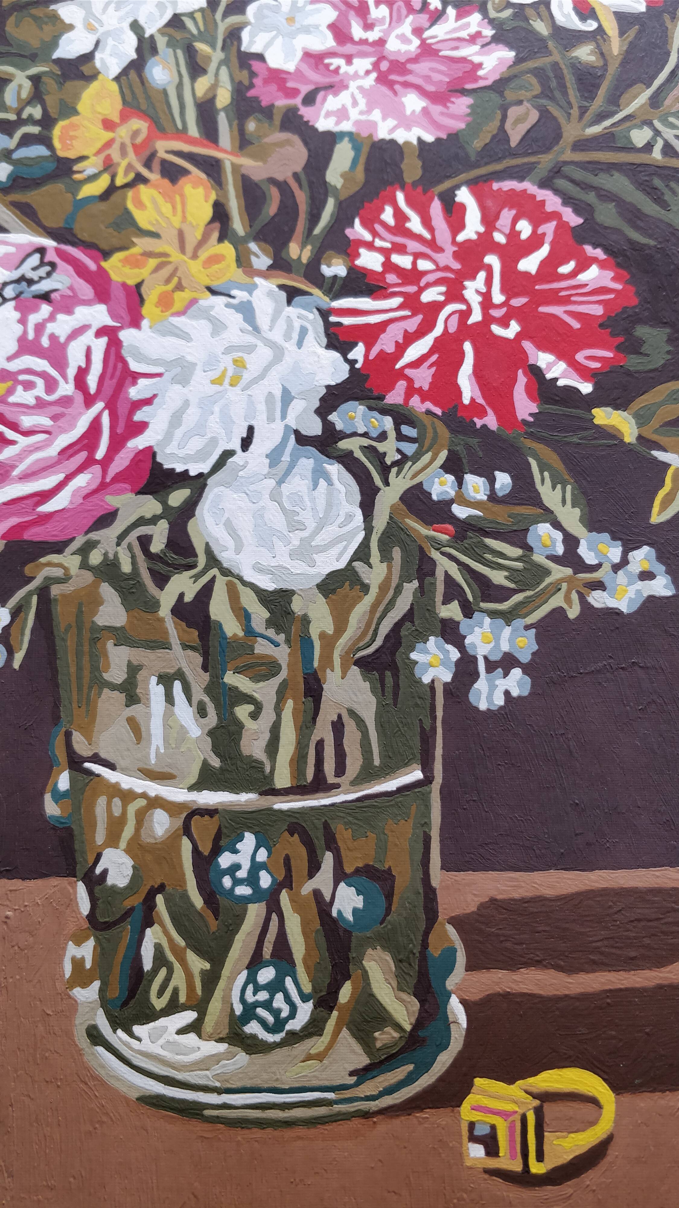 Peinture bouquet de fleurs