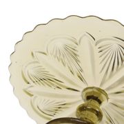 Art Deco Pressed Glass Cake/Pastry Platter 27cm
