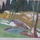 Hjalmar Lundström, Swedish Oil Painting, 1940s, Framed