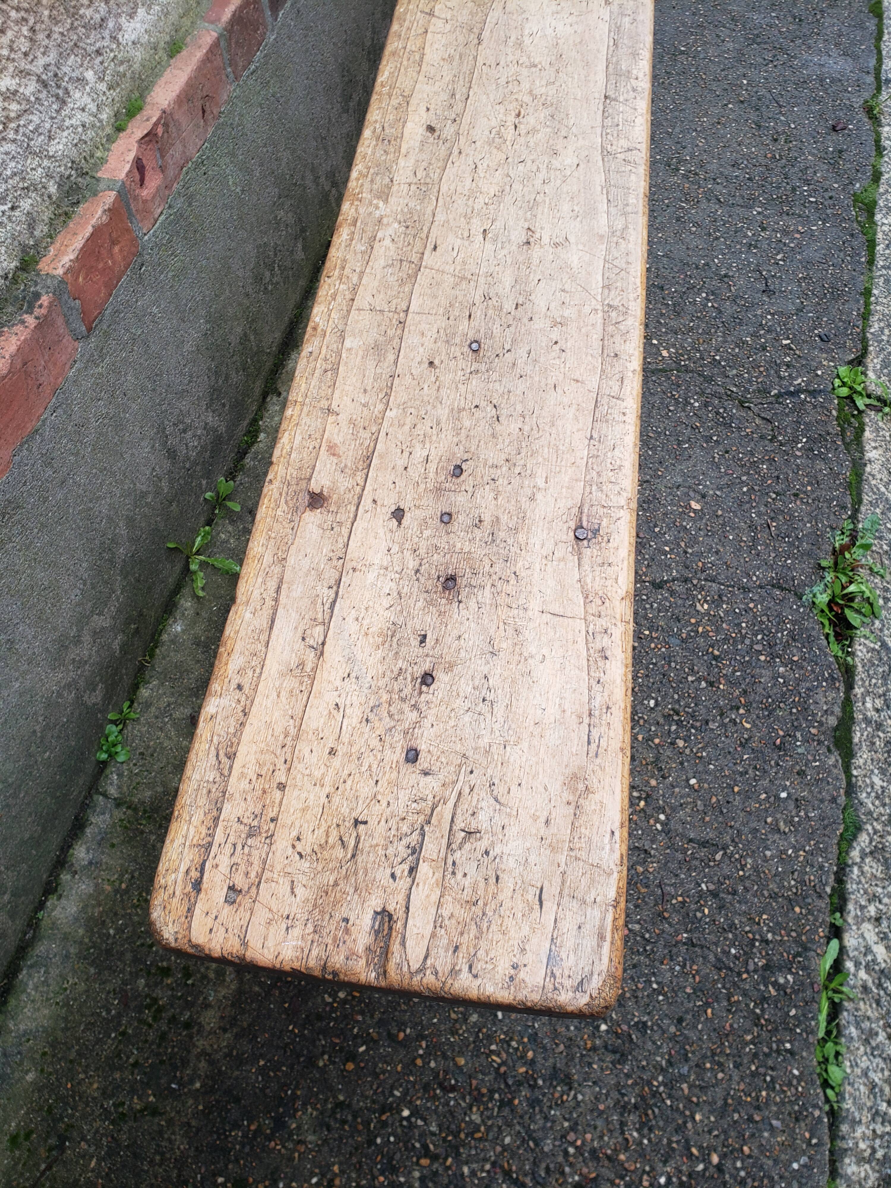 Wooden farm bench val de loi