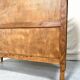 Antique low cabinet in wood and marble
