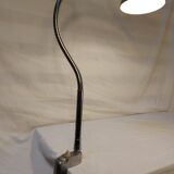 Old workshop lamp with ball reflector vice, 50s