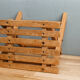 Lathy folding stool made of wood