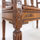Banc de style néoclassique sculpté de lyres sur le dossier - 20e siècle