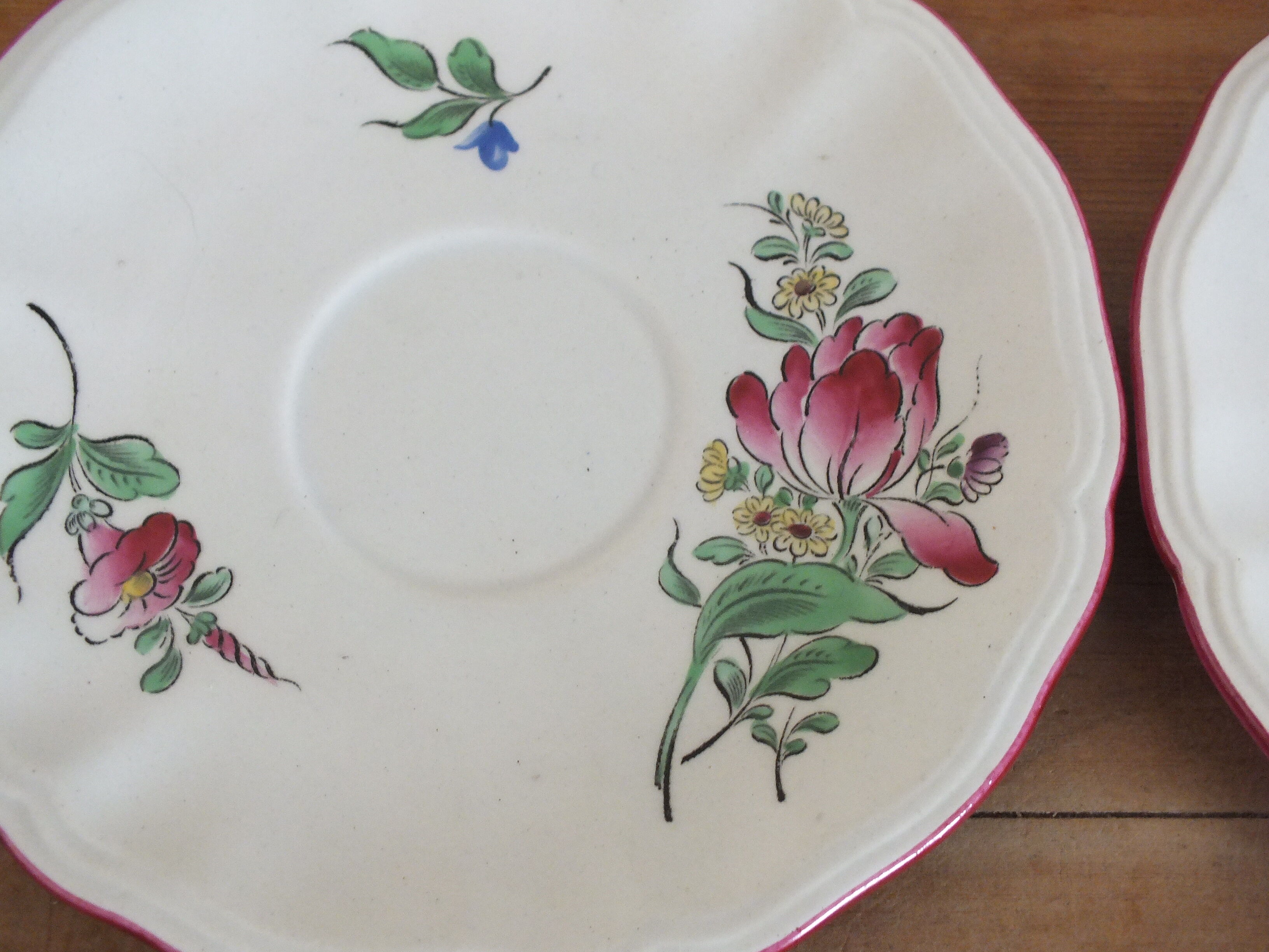 6 tea cups Lunéville KG