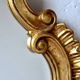 Old wall mirror in golden resin - rococo style