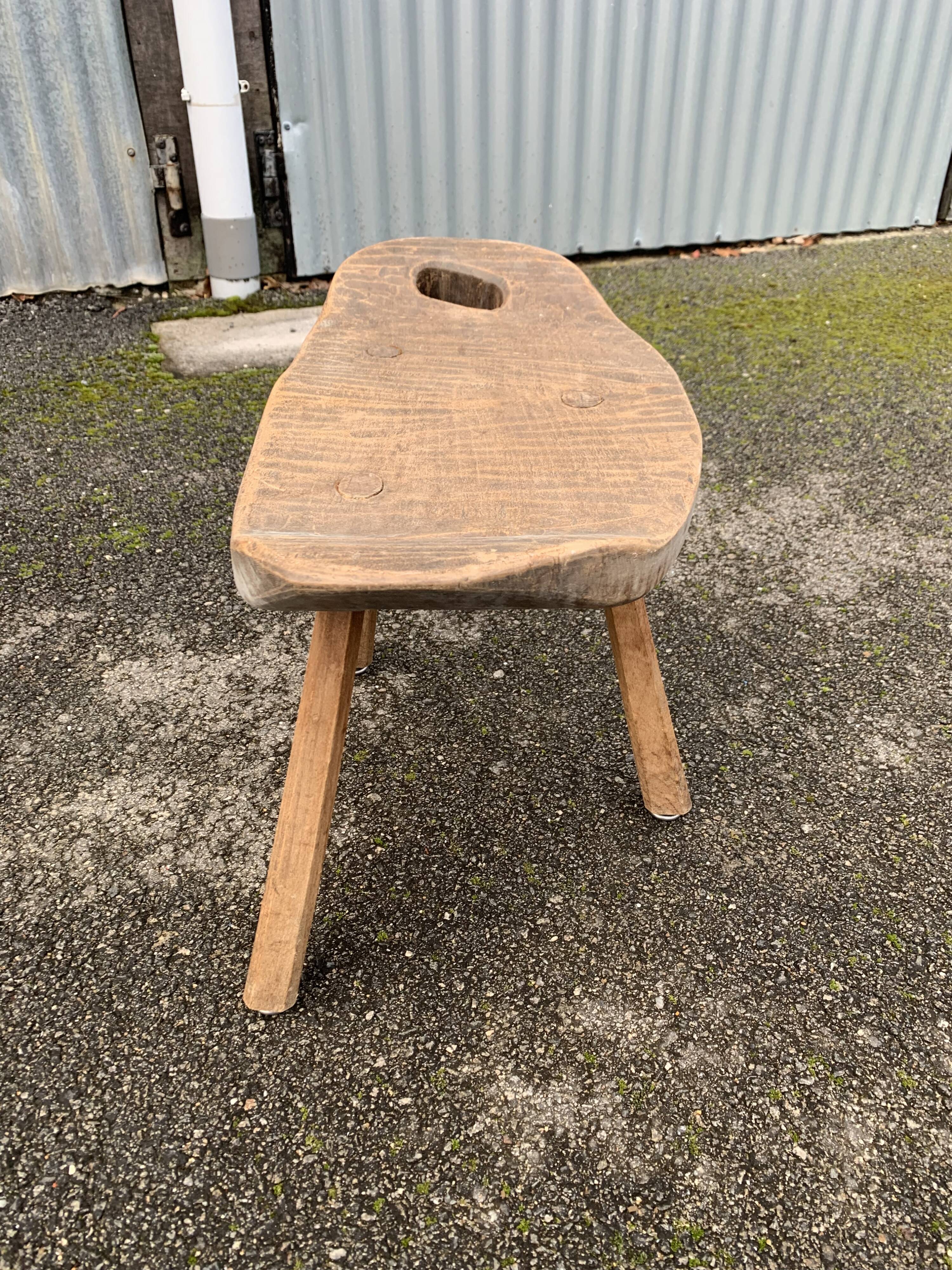 Brutalist tripod stool