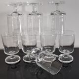 Set of 8 glasses of white wine Cavalier Luminarc transparent vintage