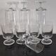 Set of 8 glasses of white wine Cavalier Luminarc transparent vintage