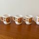 5 coffee cups Mobil 1972 designer Jean-Charles Meunier Editor Arcopal