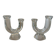 Pair of crystal candlesticks from Vannes le Chatel, 1960