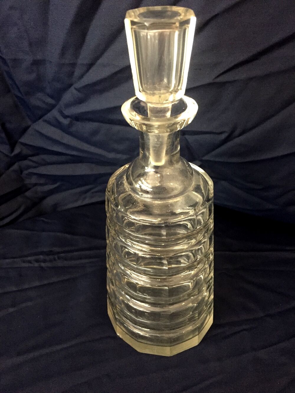Art deco liqueur carafe bohemian glassware