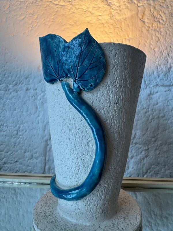 Lampe céramique artisanale vintage