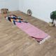 Moroccan Berber hallway rug in multicoloured pink wool – 275 x 70 cm