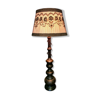 Antique Japanese Bronze Floor Lamp Meji Period