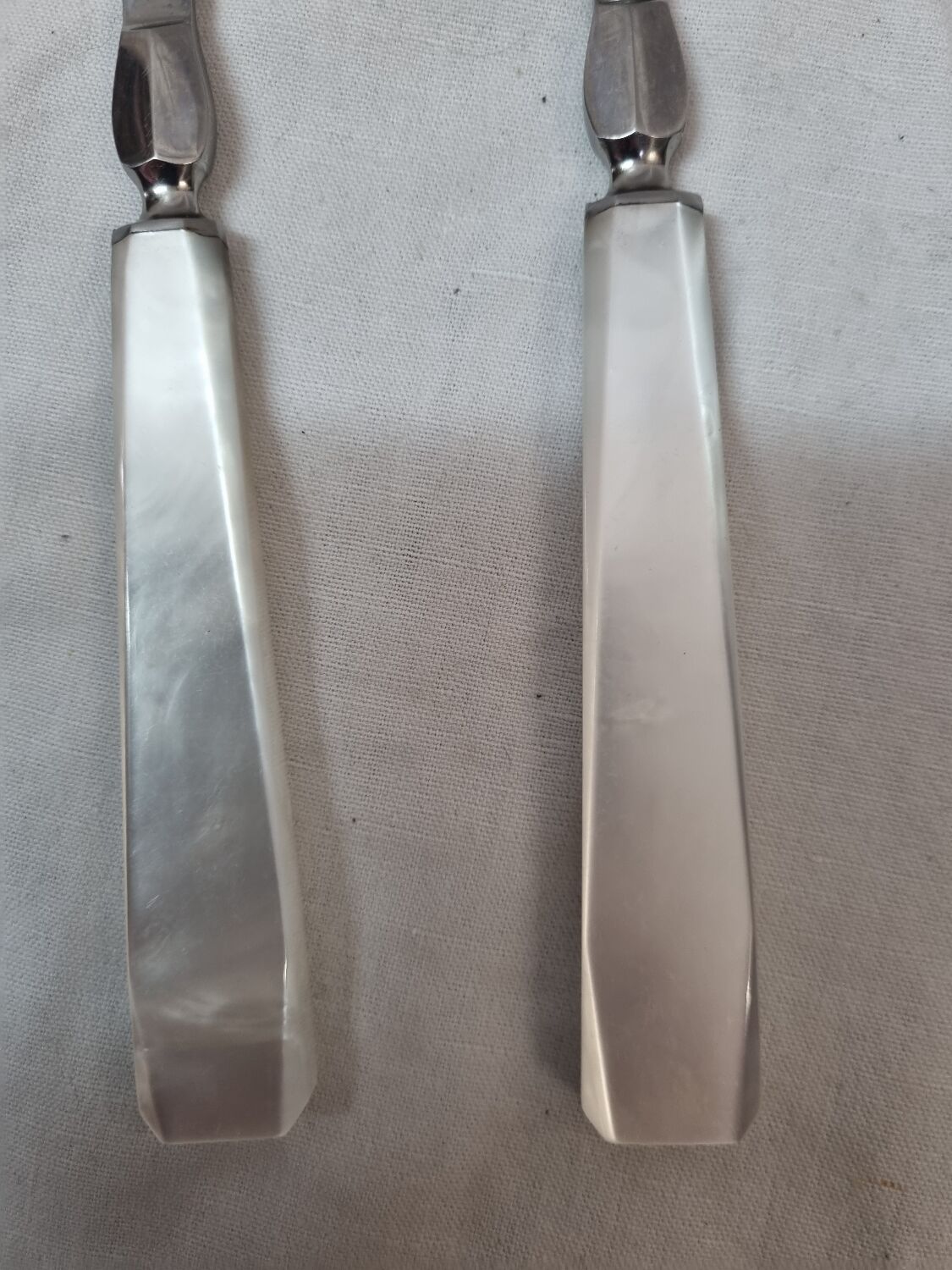 Couverts à salade de 1970 nacre