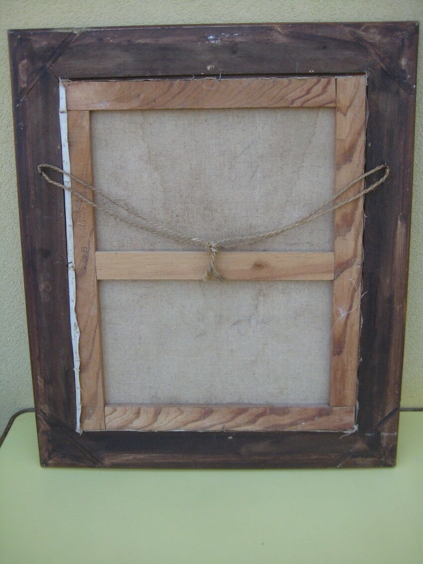 Bouquet of flowers ancien tableau signed Schwartz