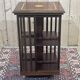 English mahogany revolving library from the 1950s