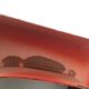 Red metal "F" sign letter