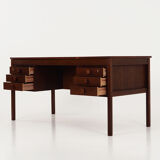 Oak wood desk by Domino Møbler Scandinavian design of the 1970s