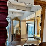 Venetian MIRROR in Murano beveled glass, Vintage