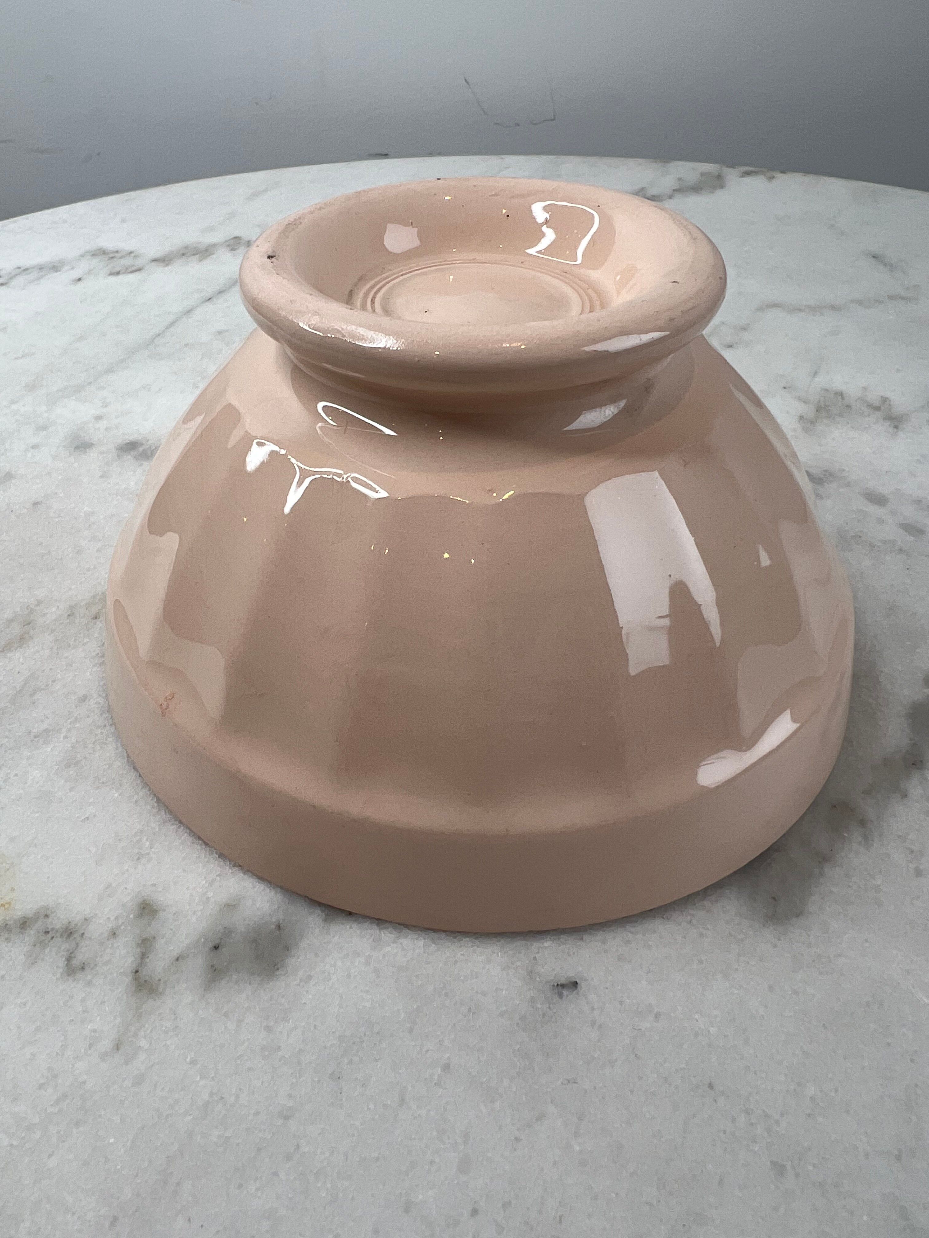 Pink bowl Sarreguemines