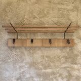 Vintage Scandinavian teak coat rack