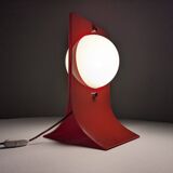 Red Acrylic Area Type Table Lamp by Neal Small, 1960s