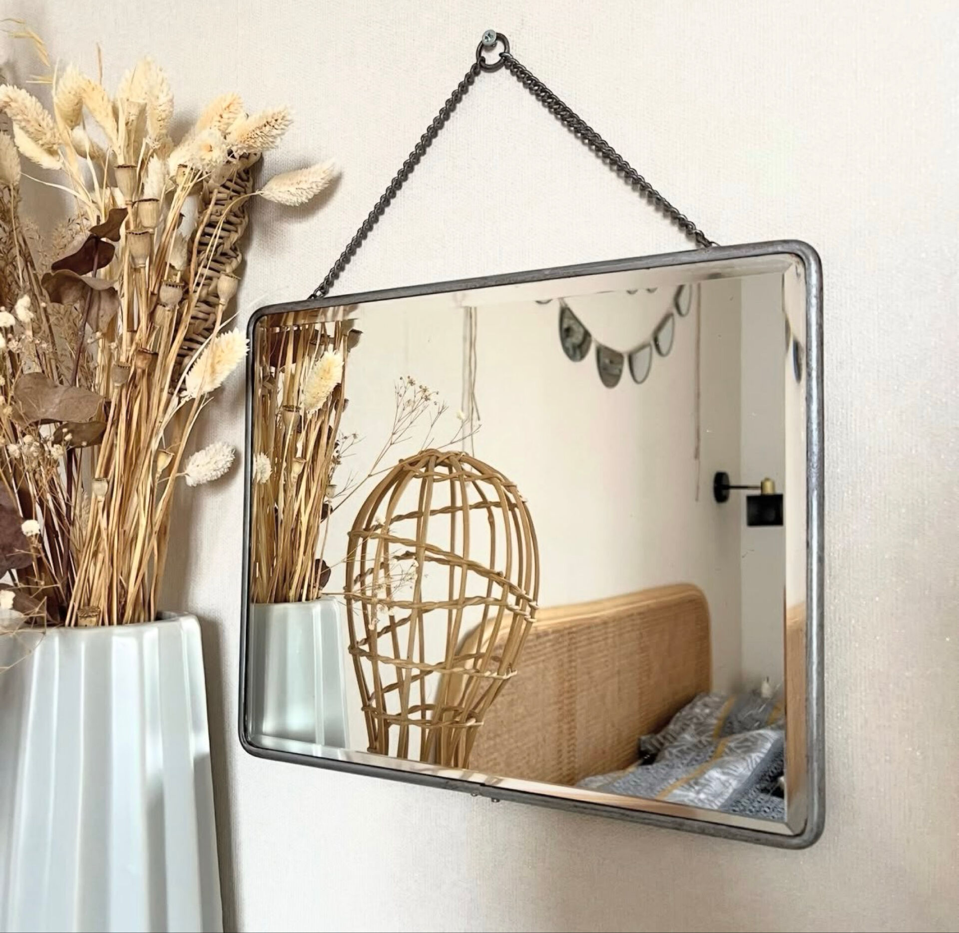 Vintage barber mirror