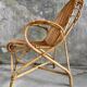 Rattan armchair with armrests - vintage 1960