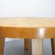 Brutalist eettafel massief eiken rond model