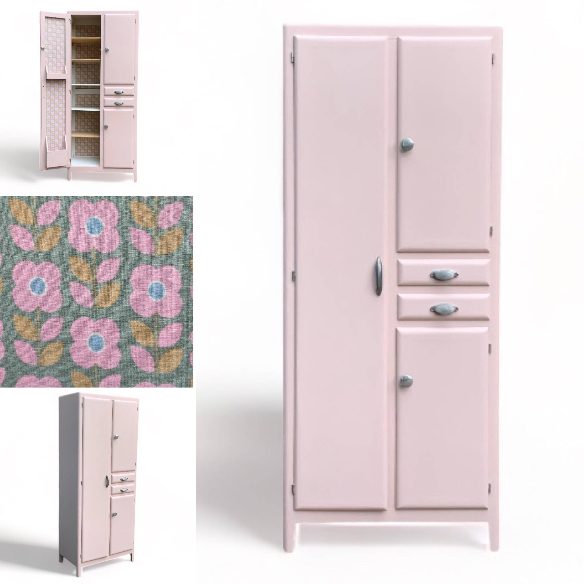 Mado powder pink buffet cabinet 1950