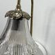 Old wall light swan neck brass tulip transparent glass vintage decoration LAMP-7177